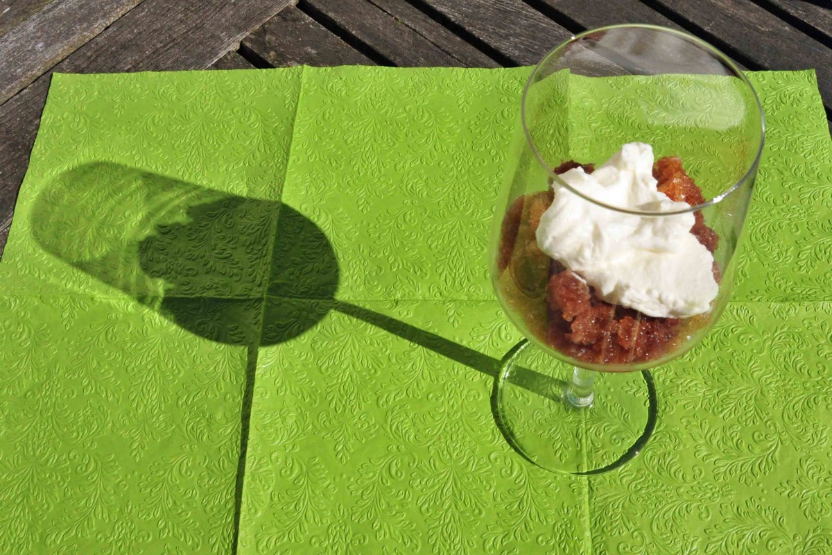 Ganz einfach: Granita, geht auch mit Zitrone, Himbeeren, Melone,...